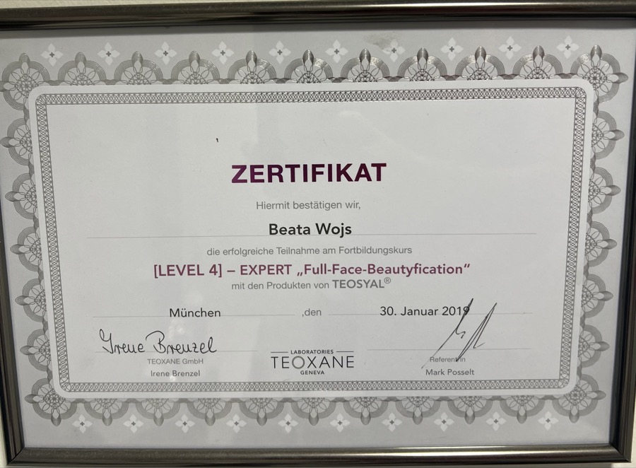 Teoxane Level 4 Expert — Full-Face-Fortbildung