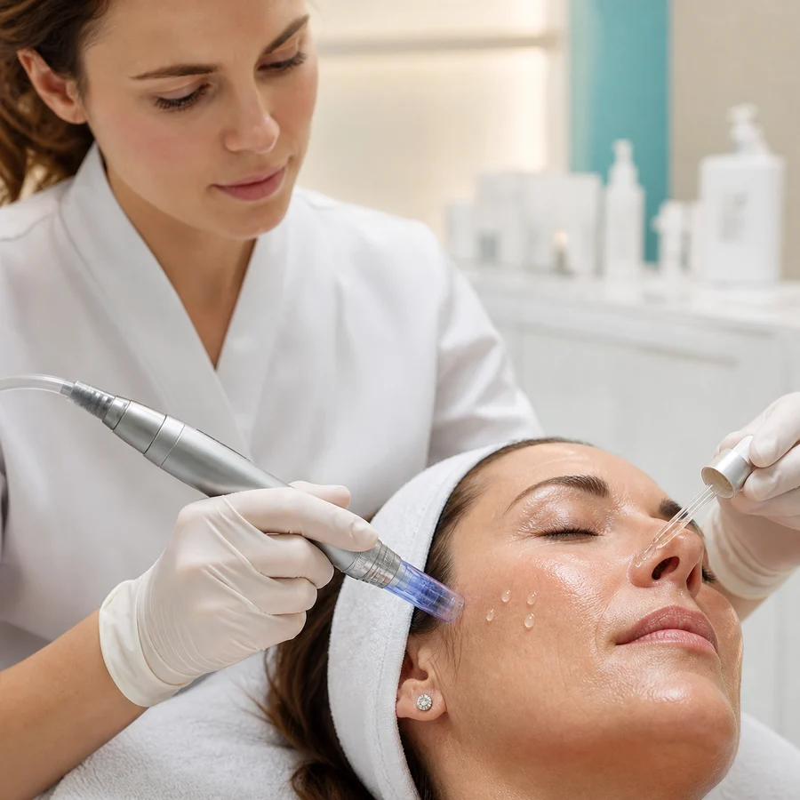 Exosomenbehandlung als Injektion oder in Verbindung mit Microneedling